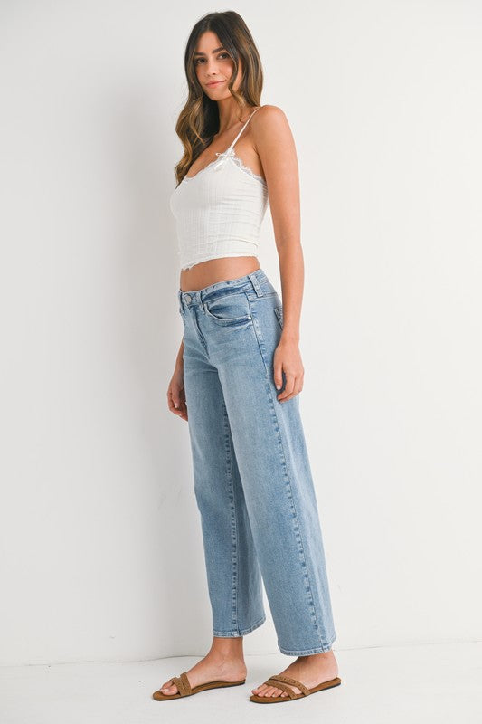 JBD | PETITE SLIM WIDE LEG DENIM