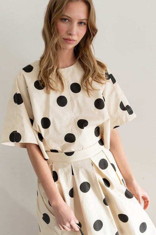 PREMIUM LINE | THE POLKA DOT BACK TIE TOP