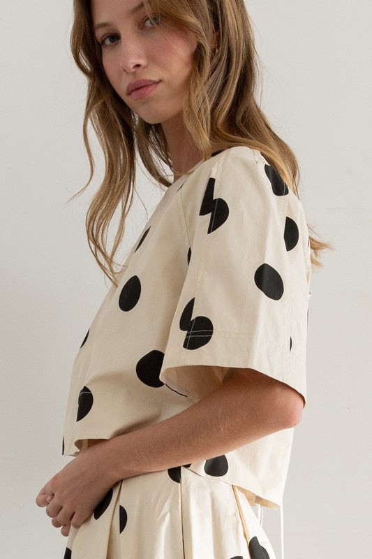 PREMIUM LINE | THE POLKA DOT BACK TIE TOP