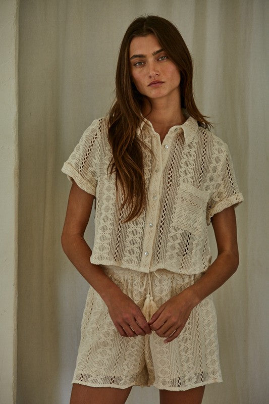 PREMIUM LINE | RYAN CROCHET SHORTS AND TOP SET