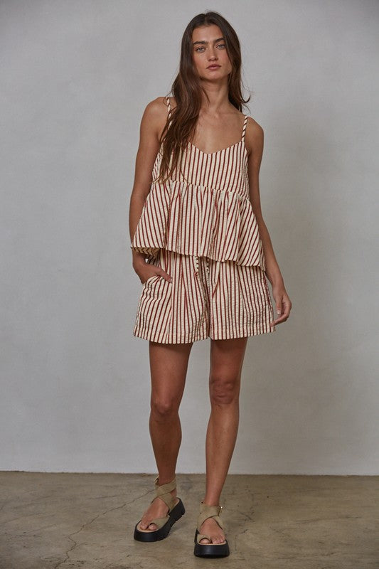 PREMIUM LINE | ELLAH STRIPED PEPLUM SET