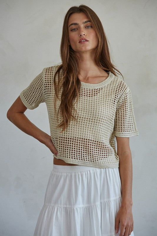 WINSLOW OPEN KNIT TOP