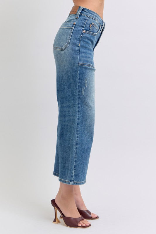 JUDY BLUE | UTILITY POCKET CROP