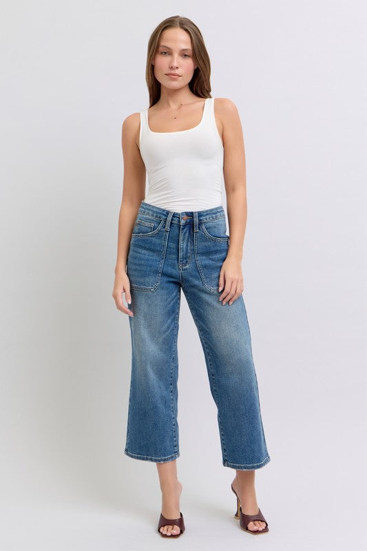 JUDY BLUE | UTILITY POCKET CROP