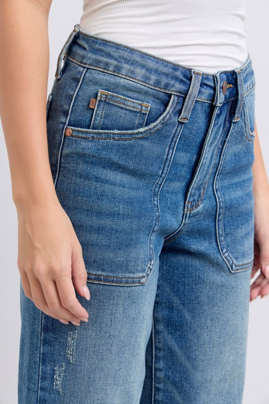 JUDY BLUE | UTILITY POCKET CROP