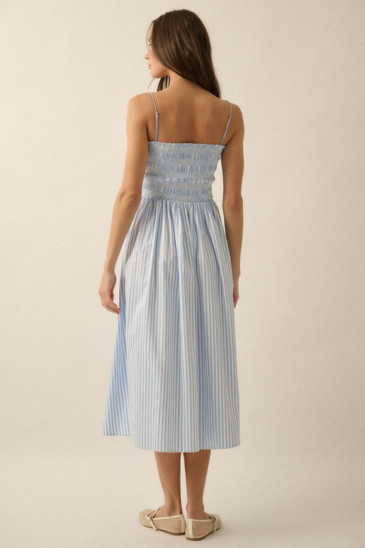 PREMIUM LINE | STRIPED SMOCKED DRESS