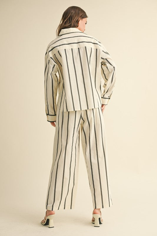 PREMIUM LINE | STRIPED BUTTON DOWN SHIRT