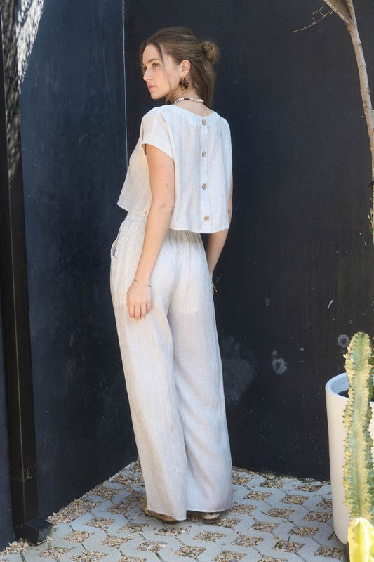 THE STRIPE BACK BUTTON SET