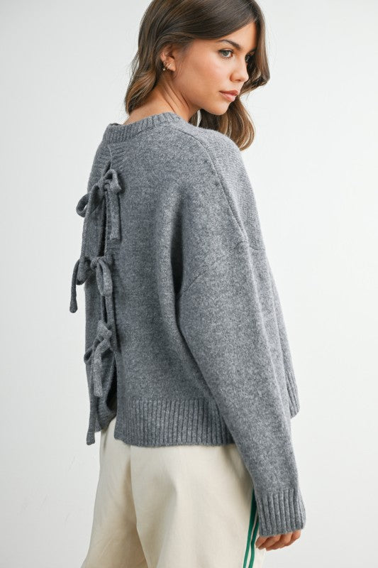 THE TIE BACK SWEATER
