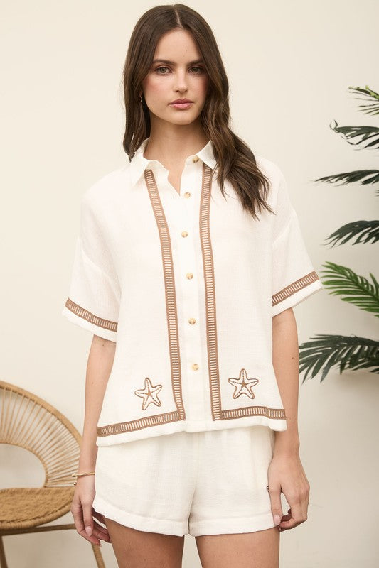 STARFISH EMBROIDERY SET