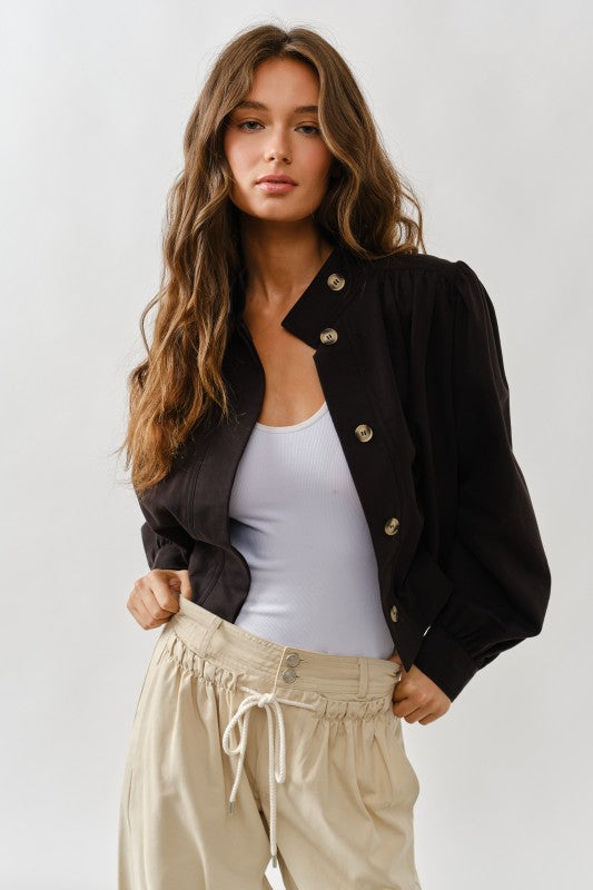 SHORT BALLOON TRENCH JACKET | RESTOCKED