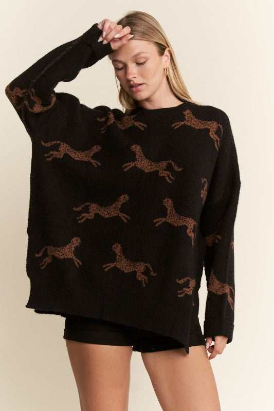 THE CHEETAH KNIT SWEATER | RESTOCKED