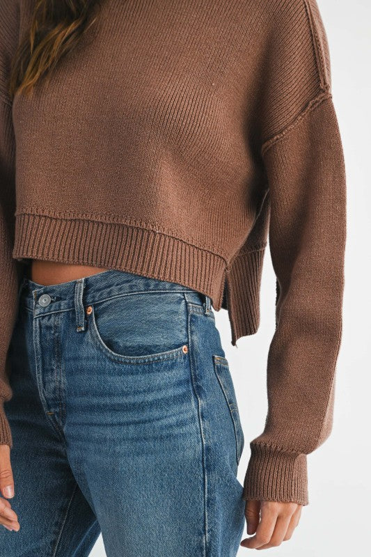 MOCK NECK PULLOVER SWEATER