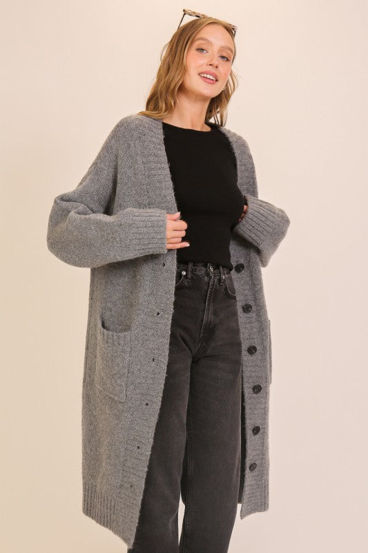 THE CLASSIC BUTTON FRONT CARDIGAN