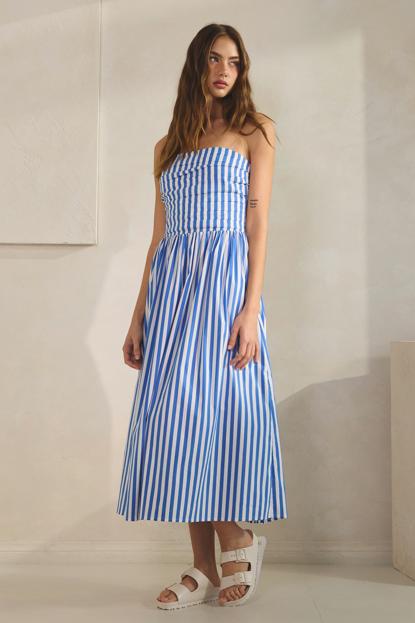 Sadie Striped Midi Dress