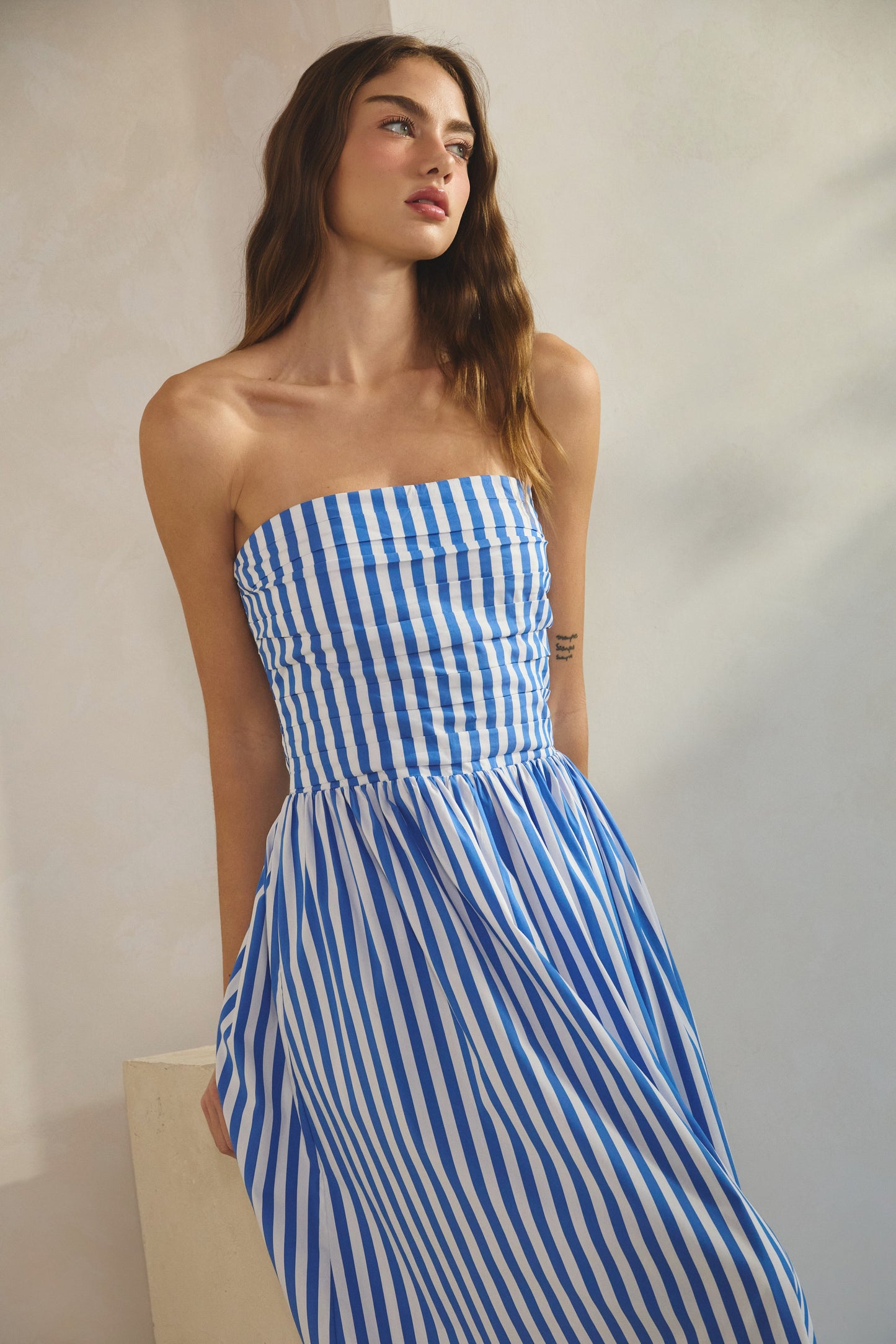 Sadie Striped Midi Dress