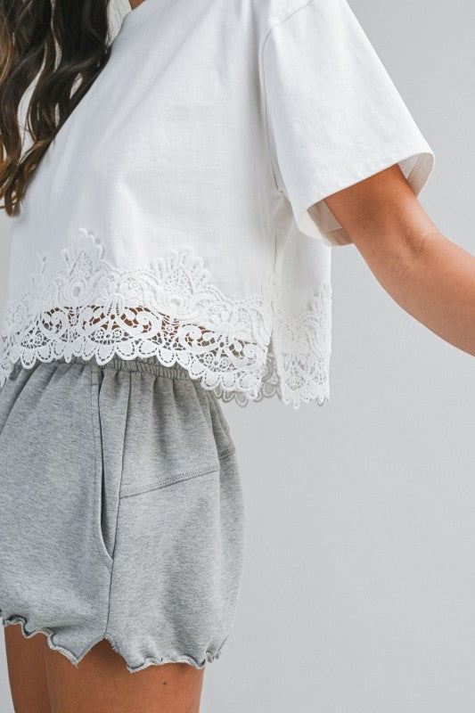 THE LACE TRIM TOP