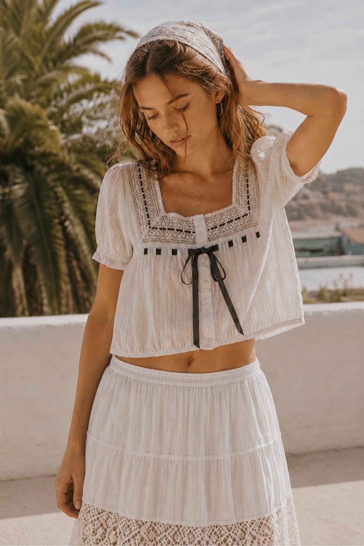 THE CHARLESTON COTTON BLOUSE