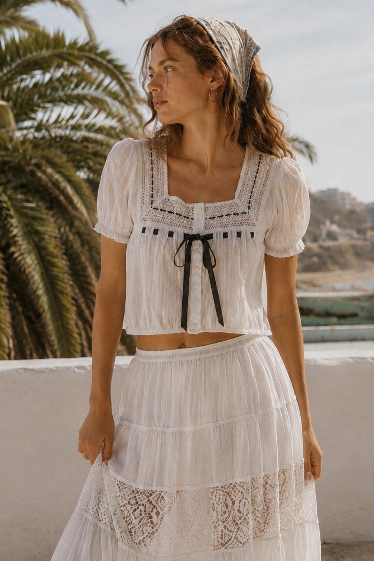THE CHARLESTON COTTON BLOUSE