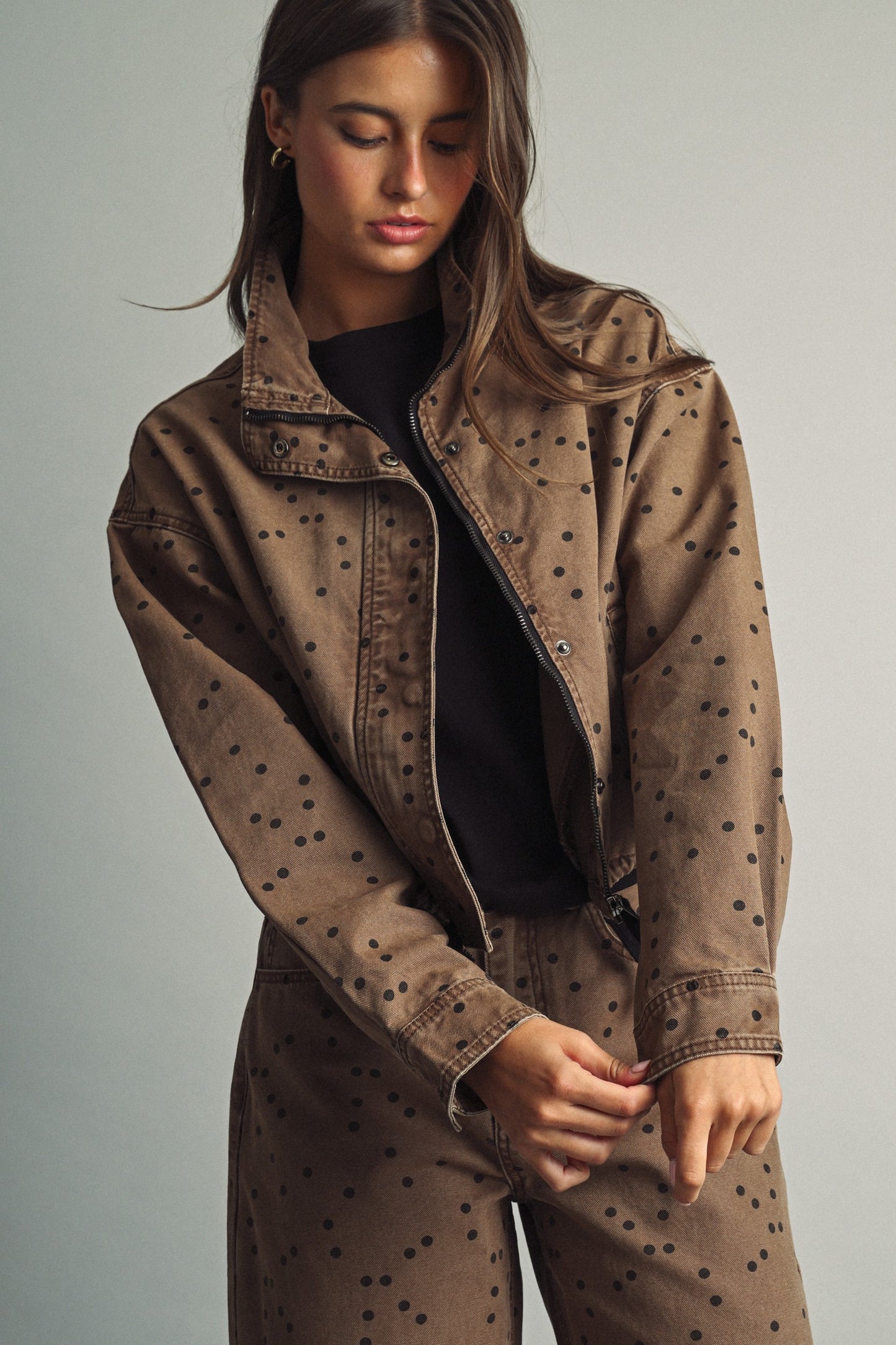 THE POLKA DOT BARREL PANTS | BROWN