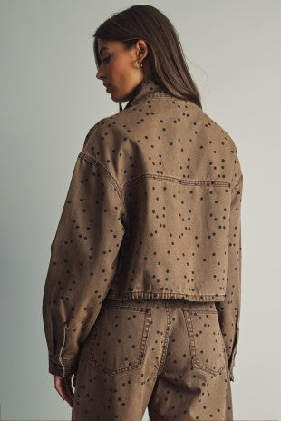 THE POLKA DOT BARREL PANTS | BROWN