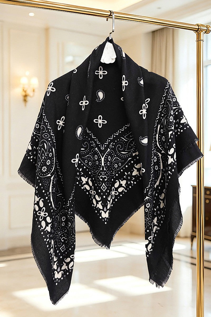 THE SARAH BANDANA SCARF | BLACK