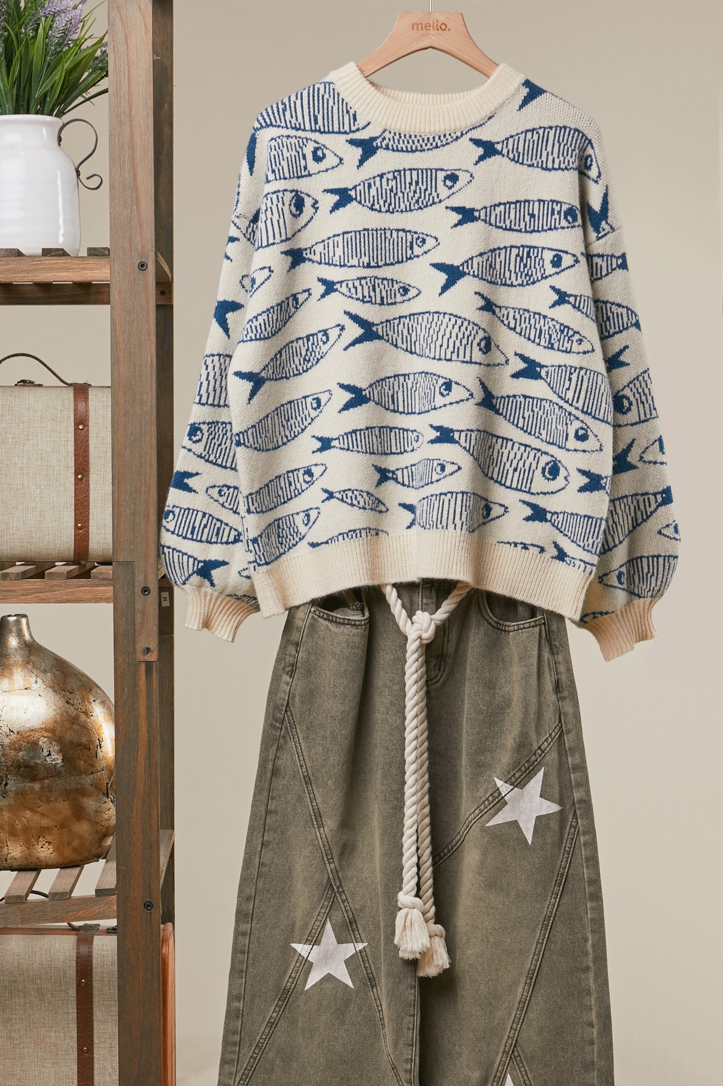 THE SARDINE STORY KNIT SWEATER