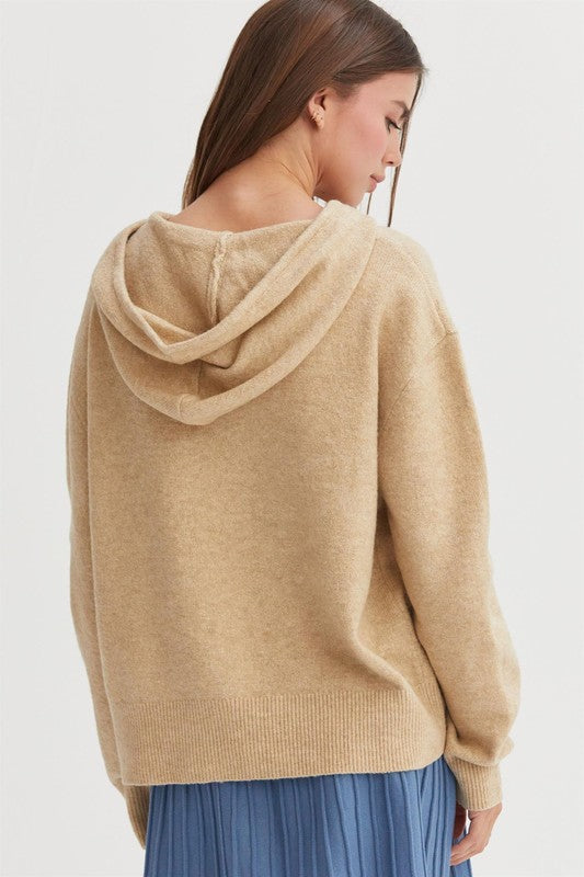 DRAWSTRING HOODIE SWEATER