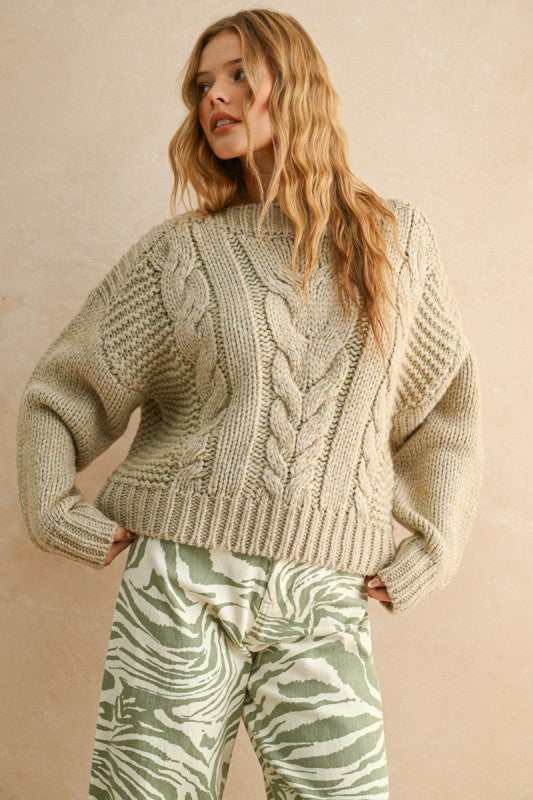 THE CHUNKY CABLE KNIT SWEATER