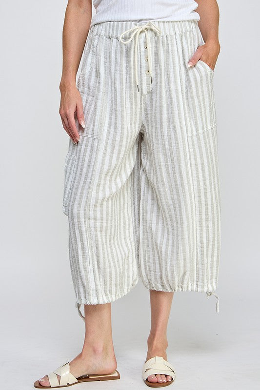 PREMIUM LINE | COTTON GAUZE CULOTTE PANTS