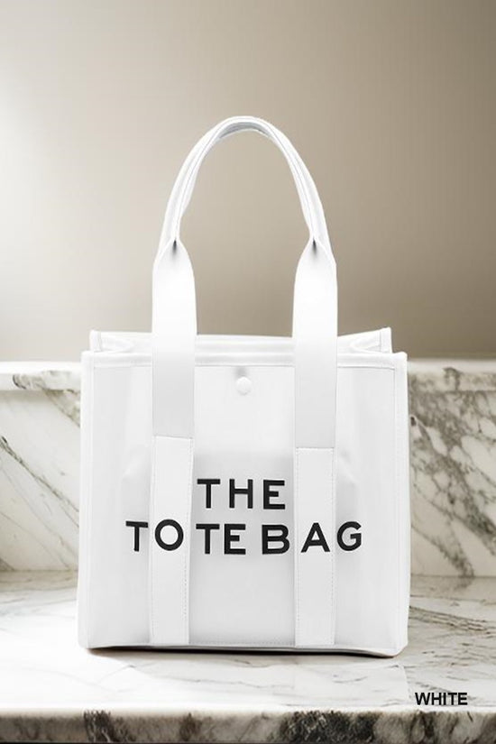 2 COLORS | CLEAR LARGE THE TOTE BAG & POUCH 2PC SET