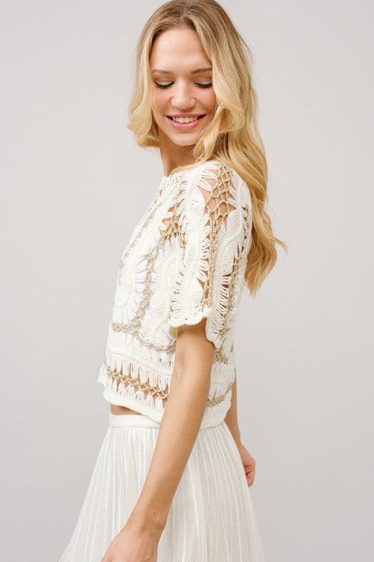 CROCHET KNITTED TOP