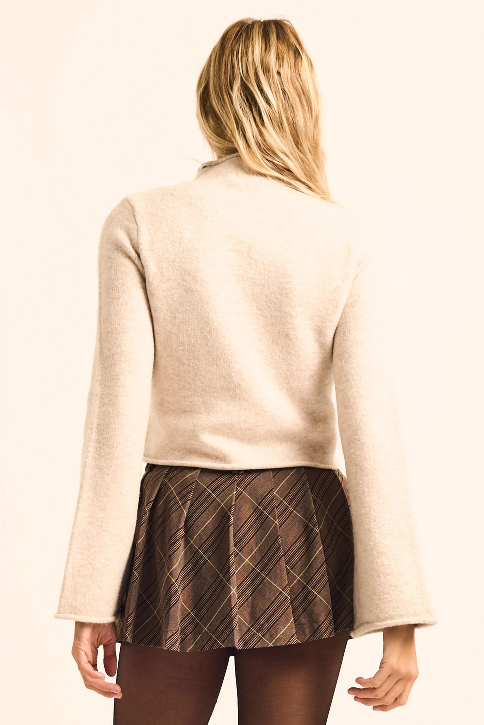 THE SLOANE BELL SLEEVE SWEATER | CREAM