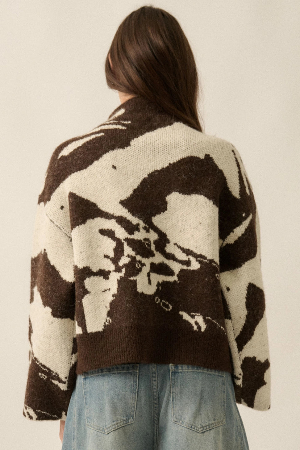 THE SOHO JACQUARD SWEATER JACKET
