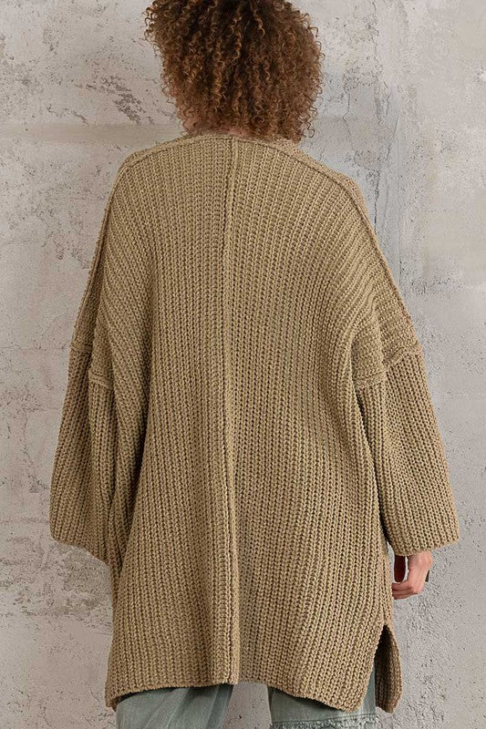 DROP SHOULDER CARDIGAN - BY POL