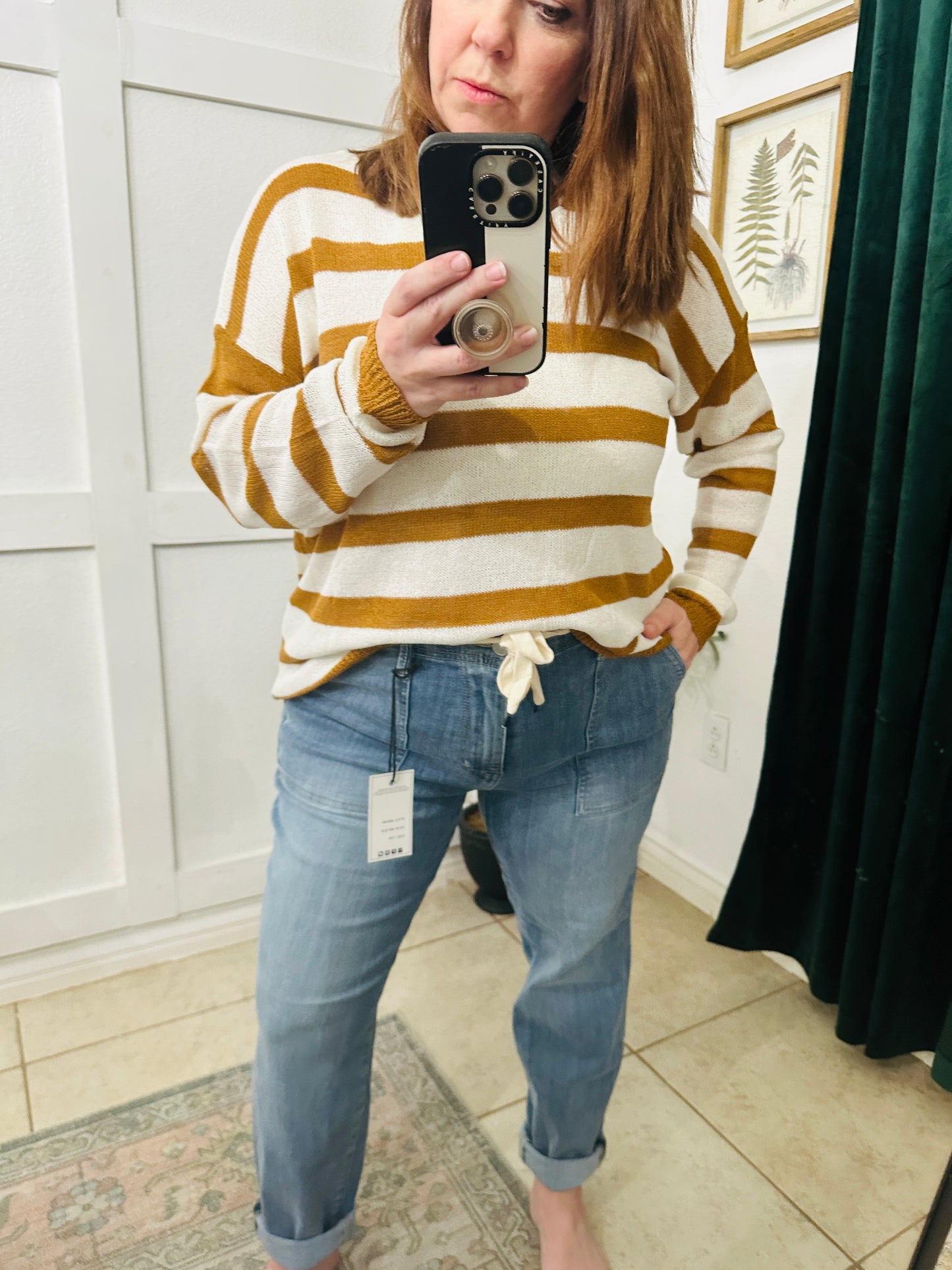 STRIPED LIGHTWEIGHT SWEATER