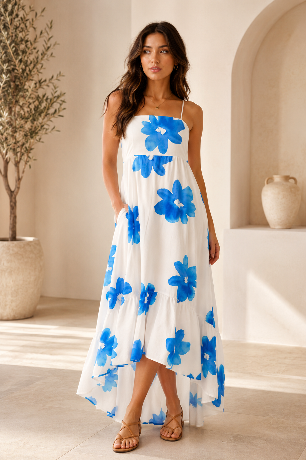 THE AZURE BLOOM DRESS