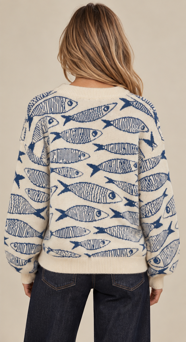 THE SARDINE STORY KNIT SWEATER