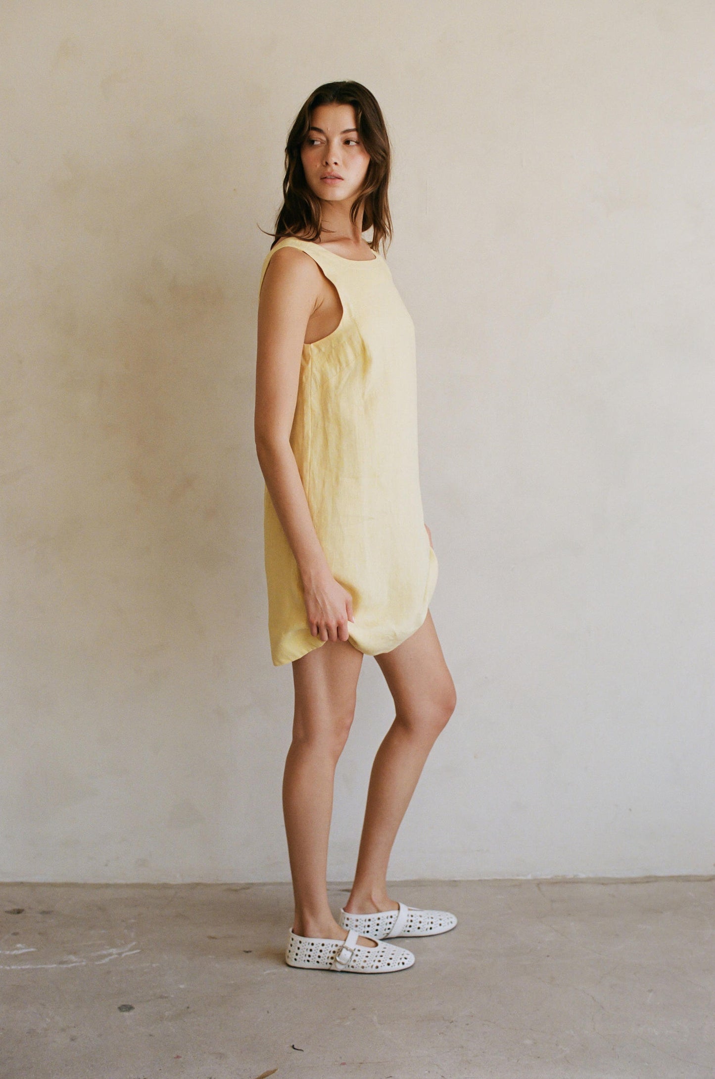 PREMIUM LINE | THE FLORENCE LINEN MINI DRESS
