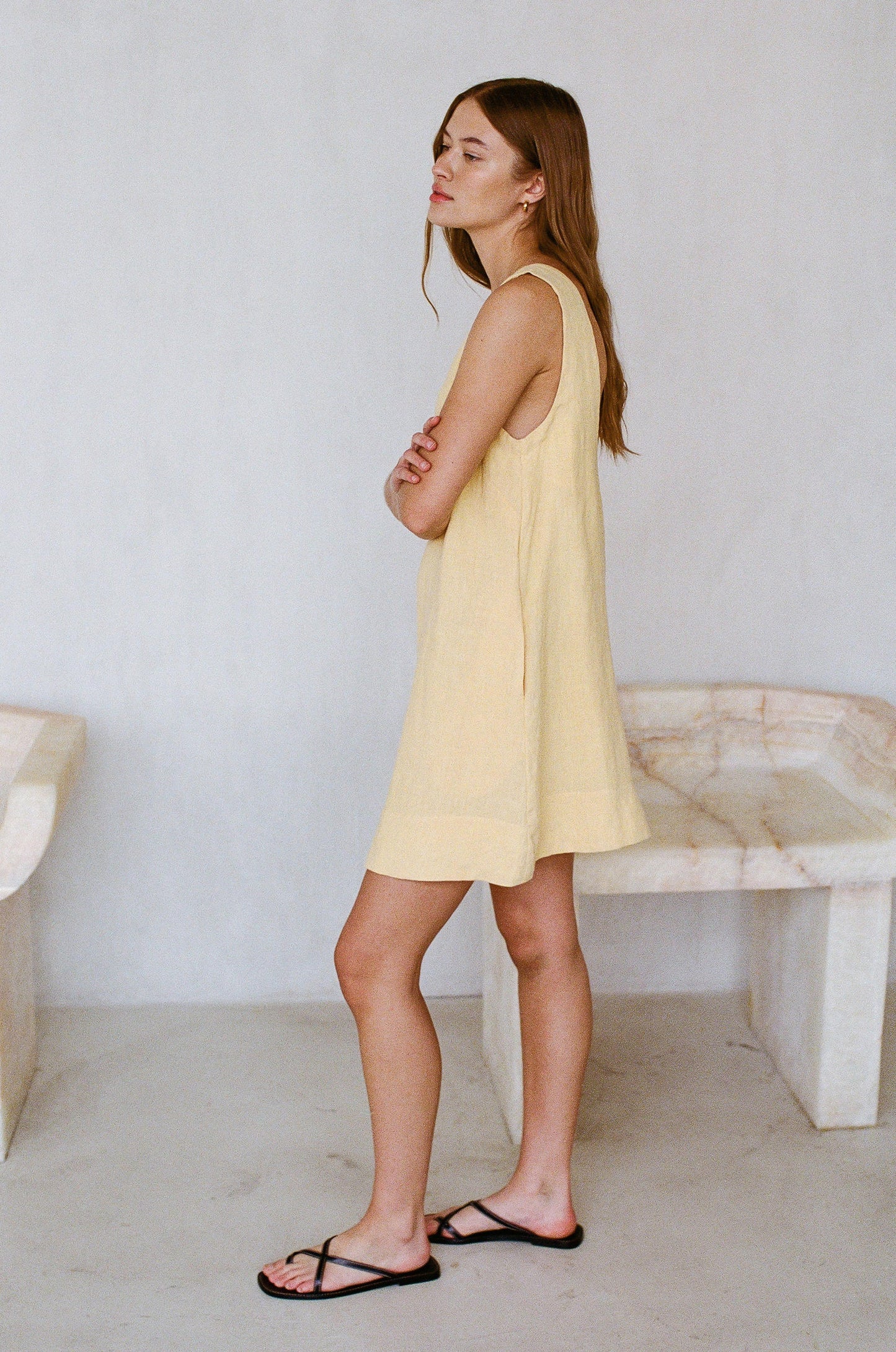 PREMIUM LINE | THE FLORENCE LINEN MINI DRESS