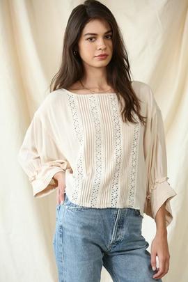 BY TOGETHER | IN A TRANCE LACE UP TOP