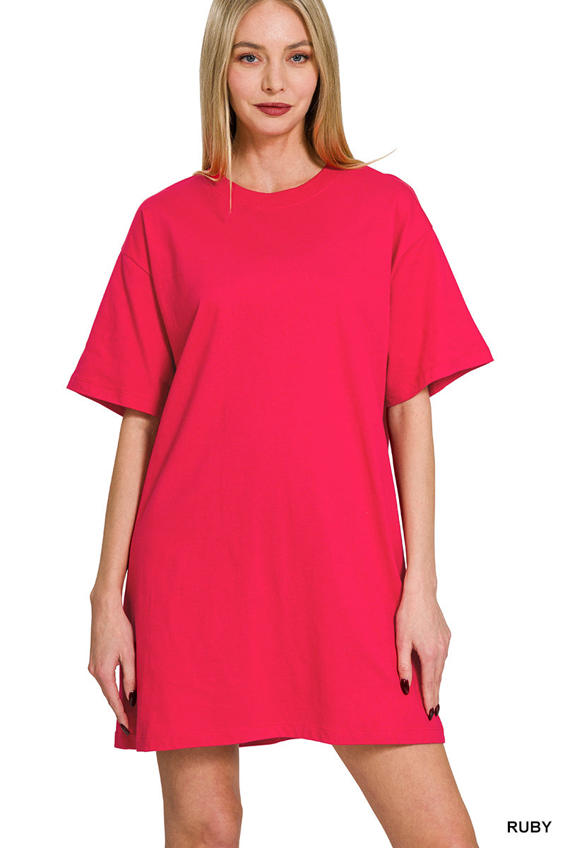 ROUND-NECK T-SHIRTS DRESS