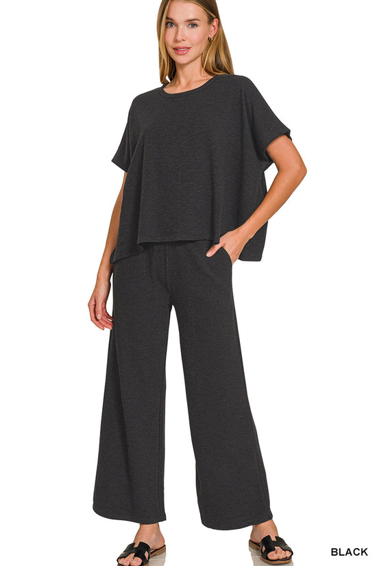 COTTON TOP AND PANTS SET