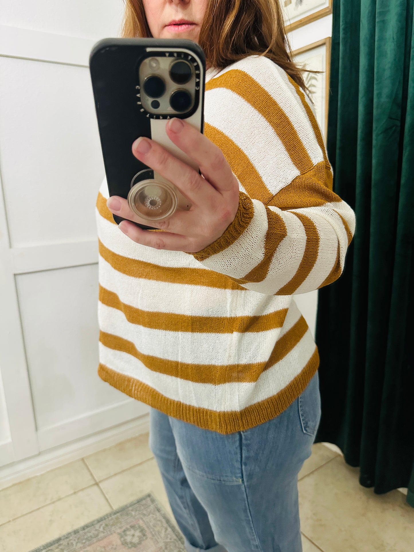 STRIPED LIGHTWEIGHT SWEATER