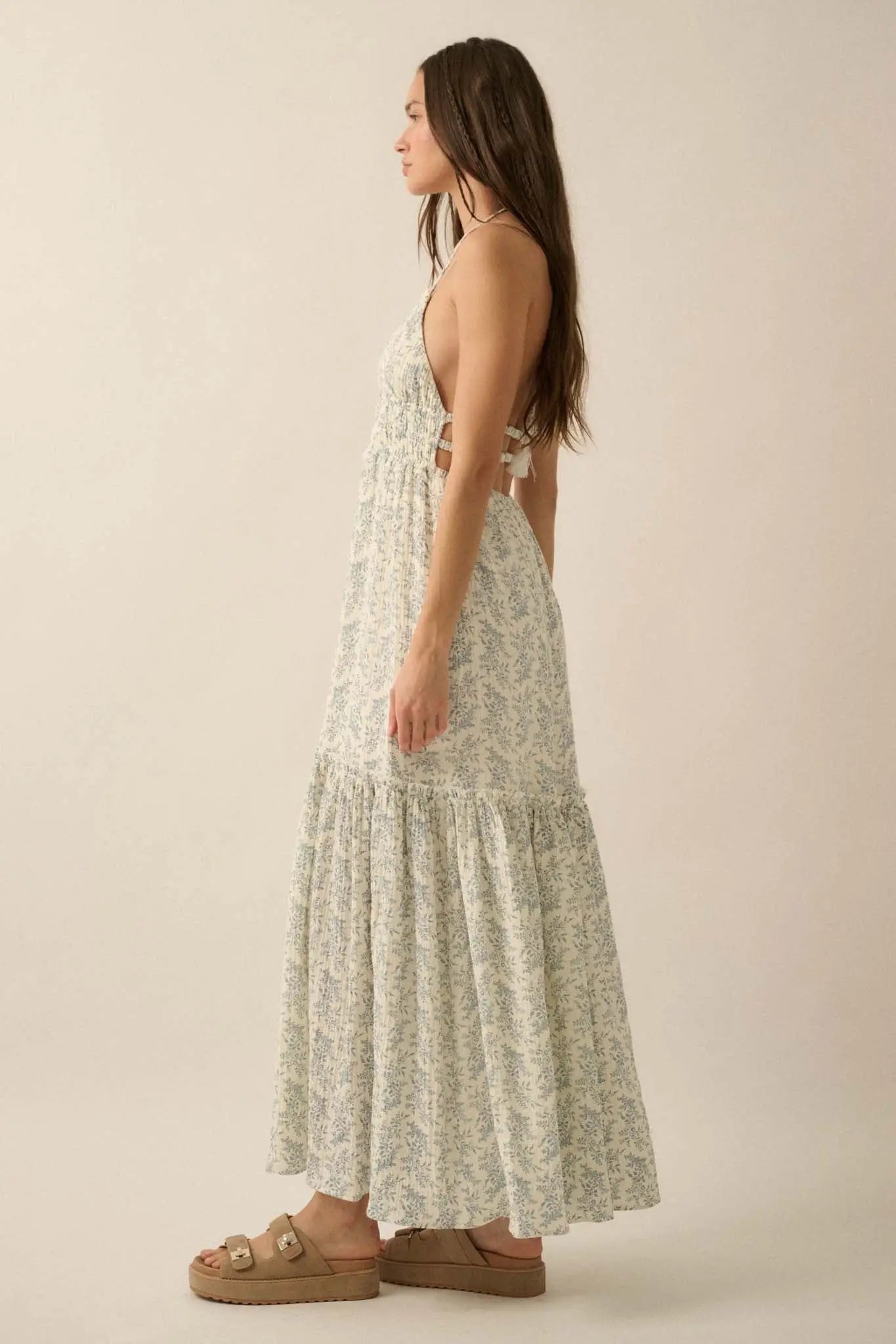 THE MARBELLA HALTER MAXI DRESS