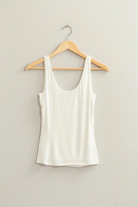 SCOOP NECK TANK TOP