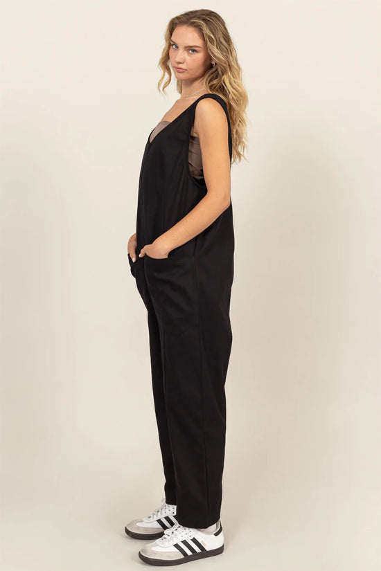 RELAXED JUMPSUIT WITH PATCH POCKETS