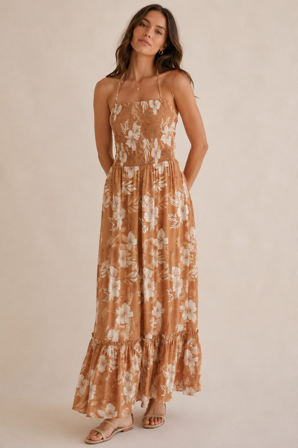 THE RIVIERA FLORAL DRESS