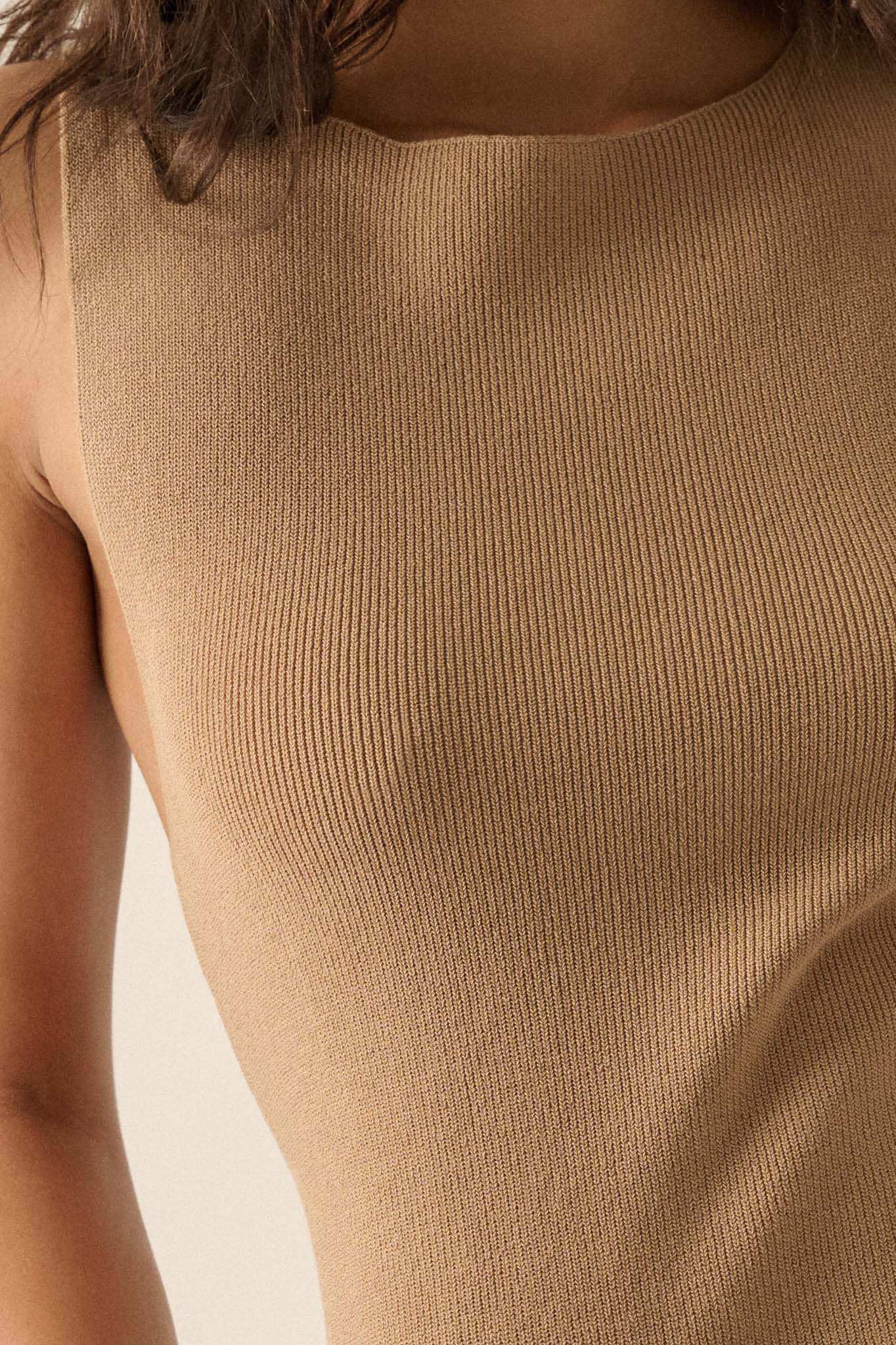 EFFORTLESS RIB BOATNECK TANK TOP