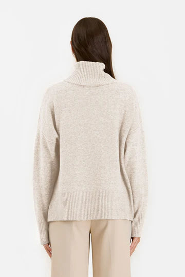 NEW COLOR | TURTLENECK FRONT SEAM KNIT PULLOVER SWEATER